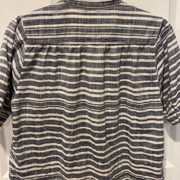J Crew Striped Oversized Cotton Blouse - Picture 10 of 16